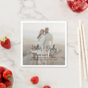 Guardanapo De Papel Heather Elegante Casamento Moderno Mínimo