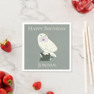 Guardanapo De Papel Hedwig Com Desenho Caprichoso De Carta