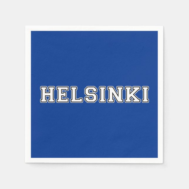 Guardanapo De Papel Helsínquia Finlândia (Frente)