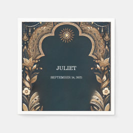 Guardanapo De Papel Hena Hindú Mehndi Estilo Indiano para Noiva