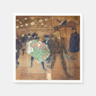 Guardanapo De Papel Henri de Toulouse-Lautrec - Dança no Rouge
