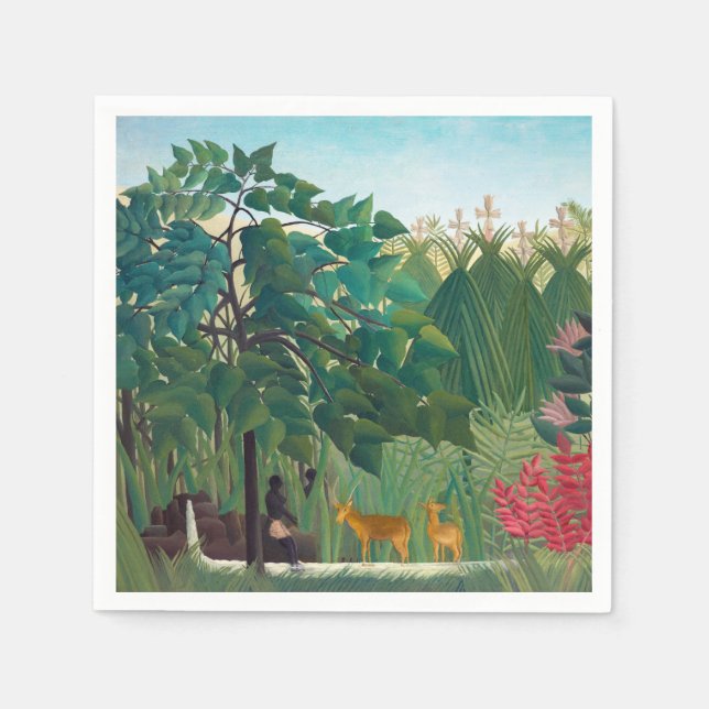 Guardanapo De Papel Henri Rousseau - A Quebra d'Água (Frente)