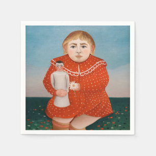 Guardanapo De Papel Henri Rousseau - Criança com uma Doll