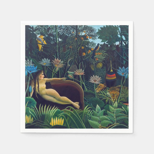 Guardanapo De Papel Henri Rousseau - O Sonho / Le Reve (Frente)