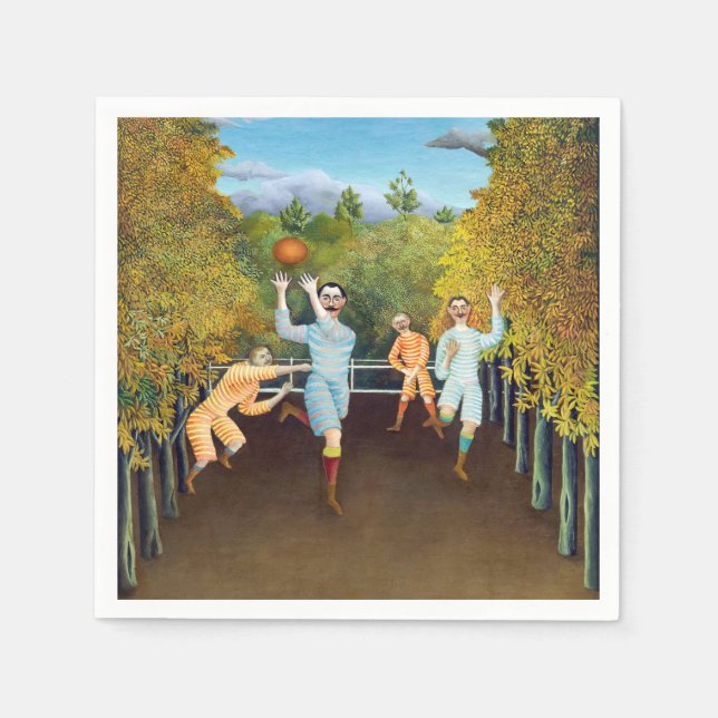 Guardanapo De Papel Henri Rousseau - Os Jogadores De Futebol (Frente)