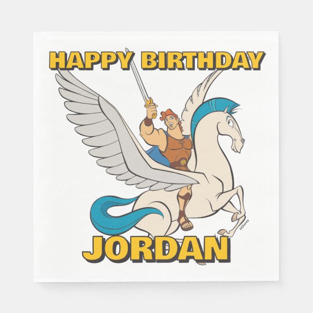 Guardanapo De Papel Hercules Riding Pegasus Napkins (Frente)