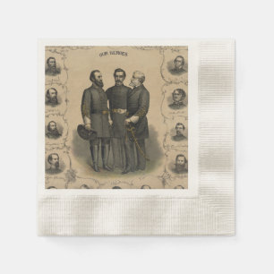 Guardanapo De Papel Heróis da Guerra Civil