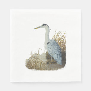 Guardanapo De Papel Heron Na Borda Marsh