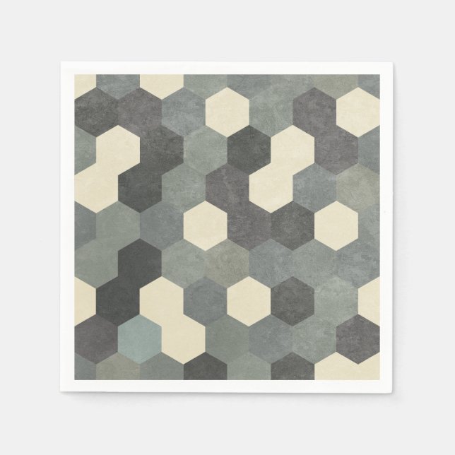 Guardanapo De Papel Hexagon Pattern (Frente)
