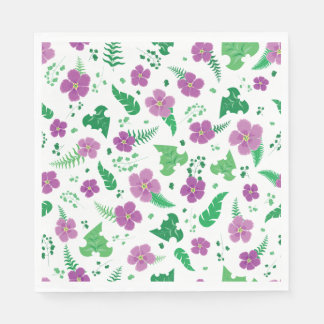 Guardanapo De Papel Hibisco Roxo