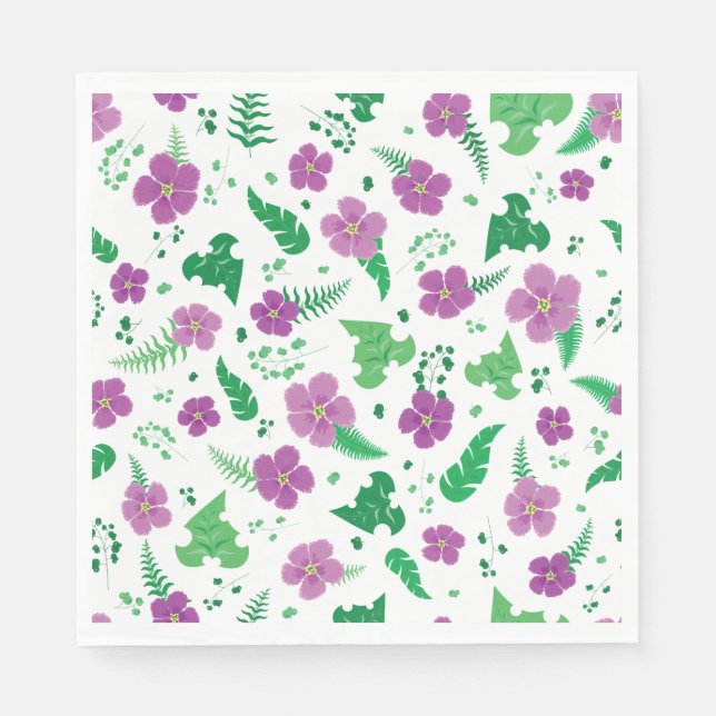 Guardanapo De Papel Hibisco Roxo (Frente)