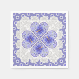 Guardanapo De Papel Hibiscus & lace BLUE