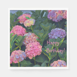 Guardanapo De Papel Hidrangeas Coloridas