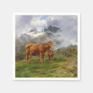 Guardanapo De Papel Highland Cattle (por Rosa Bonheur)