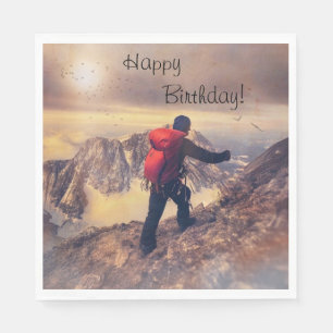 Guardanapo De Papel Hiker Happy Birthday