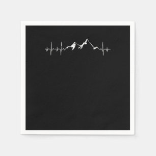Guardanapo De Papel Hiking Mountain Heartbeat Heartbeat