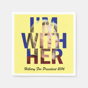 Guardanapo De Papel Hillary Clinton para o presidente