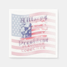 Guardanapo De Papel Hillary USA Flag Country Napkins