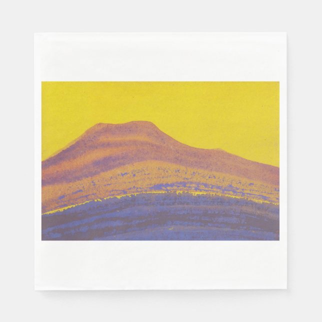 Guardanapo De Papel Himalaias (Mountain Range) (por Nicholas Roerich) (Frente)