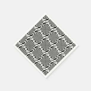 Guardanapo De Papel Hipnose Padrão preto branco + suas ideias