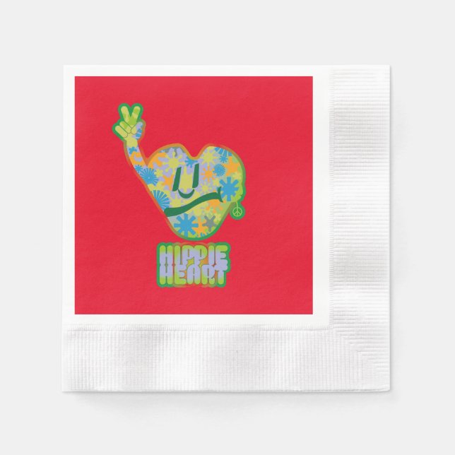 Guardanapo De Papel Hippie Heart ICON 2024 BY MASANSER (Frente)