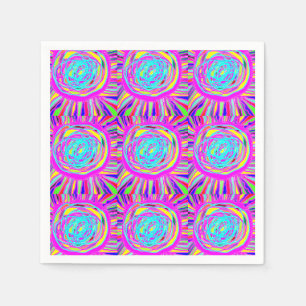 Guardanapo De Papel Hippie Retro relaxa arte abstrata