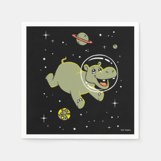 Guardanapo De Papel Hippo Animais No Espaço