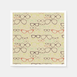 Guardanapo De Papel Hipster de Eyeglass Retroativo