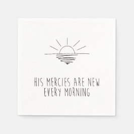 Guardanapo De Papel His Mercies Are New Every Morning