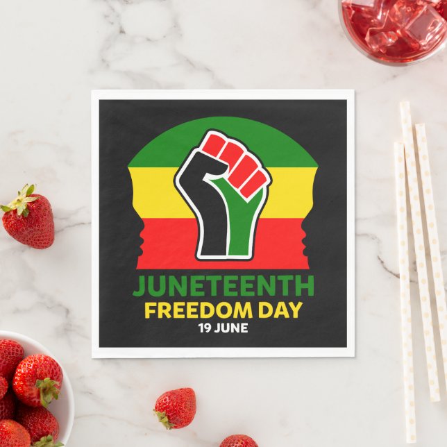 Guardanapo De Papel História Negra do Dia da Liberdade (Insitu)