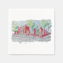 Guardanapo De Papel Historic Red Brick Entrance