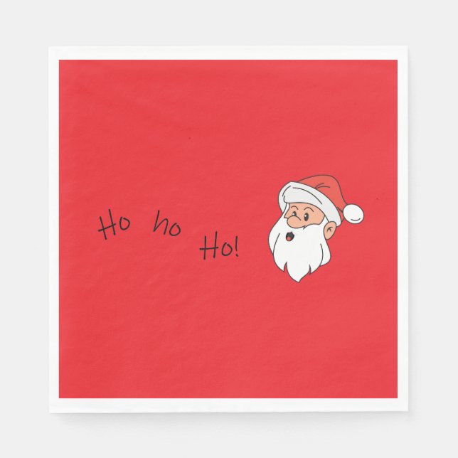 Guardanapo De Papel Ho ho ho santa clause  (Frente)