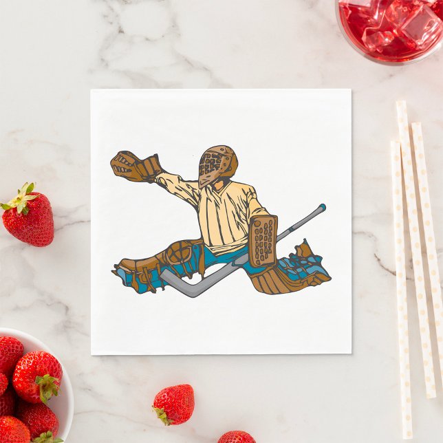 Guardanapo De Papel Hockey Goalie (Criador carregado)