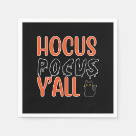 Guardanapo De Papel Hocus Pocus Y'all Halloween Design