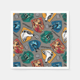 Guardanapo De Papel HOGWARTS™ Houses Crosshatched Pattern