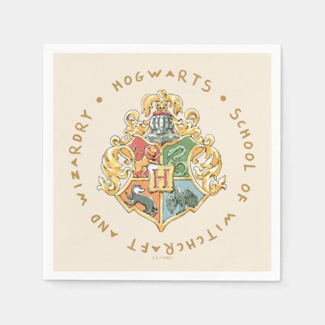 Guardanapo De Papel HOGWARTS™ School of Witchcraft and Wizardry (Frente)