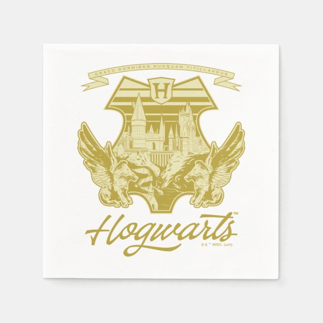 Guardanapo De Papel HOGWARTS™ Winged Shield Graphic (Frente)