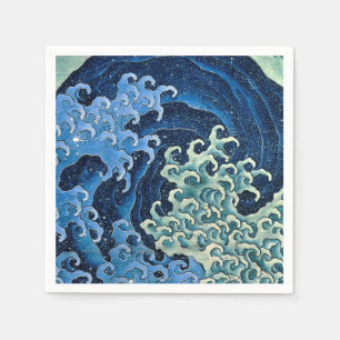 Guardanapo De Papel Hokusai Feminine Wave Japão Vintage Ocean