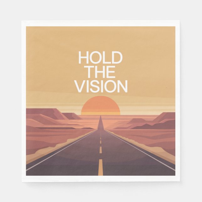Guardanapo De Papel Hold The Vision (Frente)