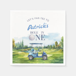 Guardanapo De Papel Hole In One Golf 1st Birthday