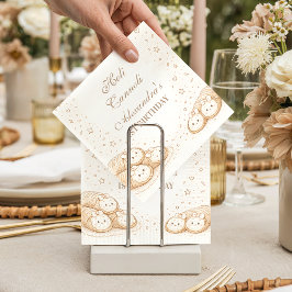 Guardanapo De Papel Holi Cannoli Sweet Bakery 1st Birthday