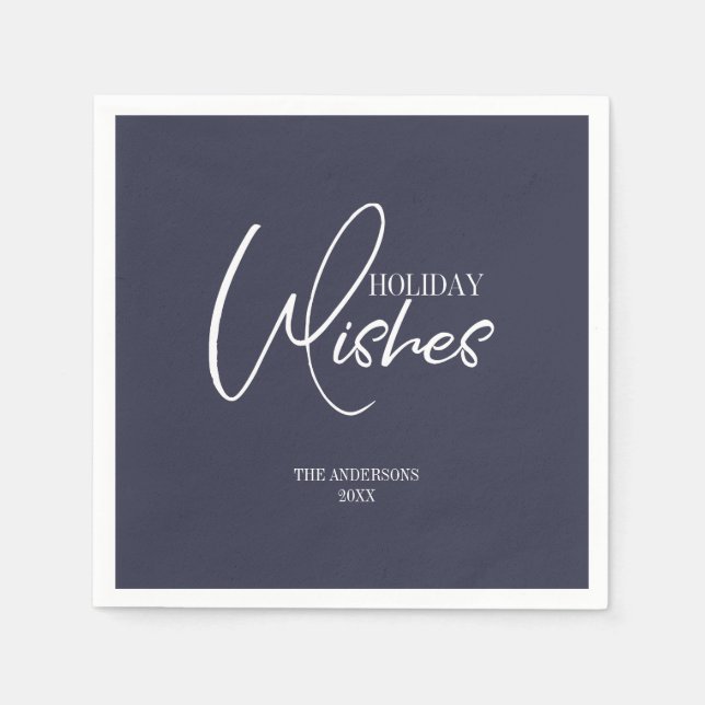 Guardanapo De Papel Holiday Deseja Papel de Natal Napkin (Frente)