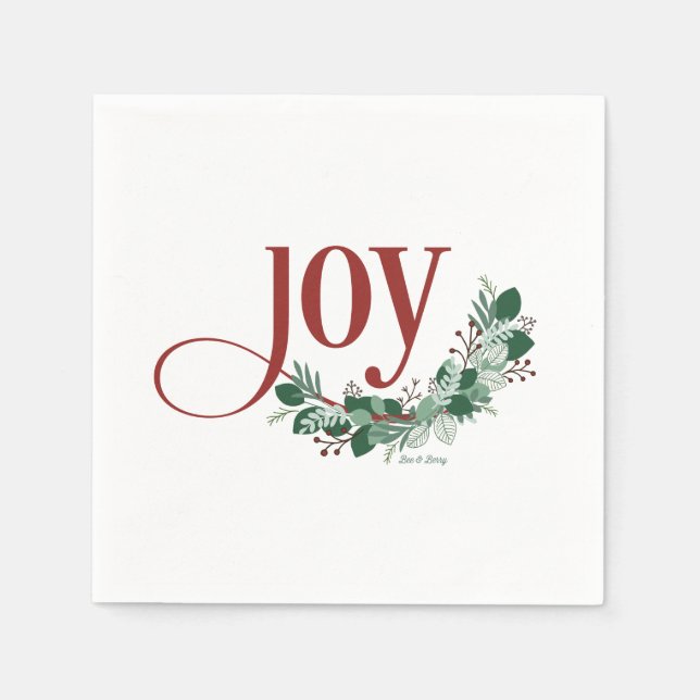 Guardanapo De Papel Holiday Joy Napkins (Frente)