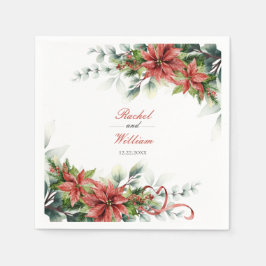 Guardanapo De Papel Holiday Poinsettia Wedkins