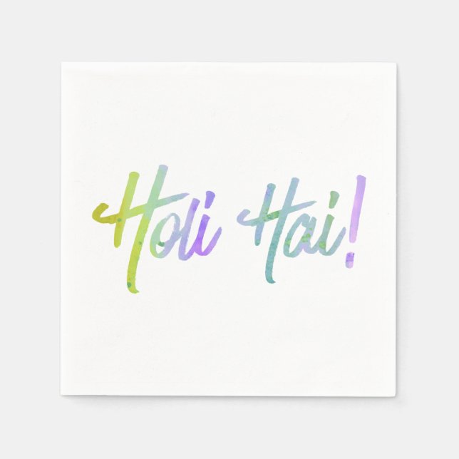 Guardanapo De Papel holiES - HOLI HAI grunge pastel 1 (Frente)