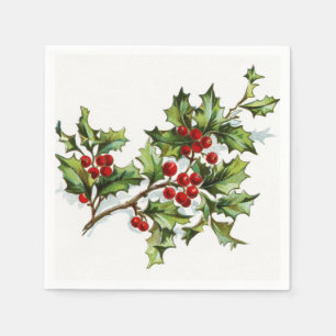 Guardanapo De Papel Holly Berries 001