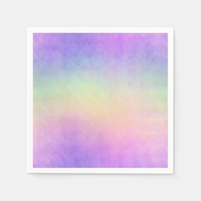 Guardanapo De Papel holo arco-íris ombre suave :  (Frente)