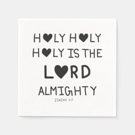 Guardanapo De Papel Holy Holy Holy is the lord almighty