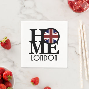 Guardanapo De Papel HOME London (bandeira do Reino Unido)