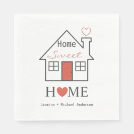 Guardanapo De Papel Home Sweet Home personalizado